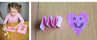 Fun and easy to make Valentine´s day cards for kids