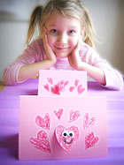 CRAFTS - CARDS - Card making crafts Valentine´s Day - Kids