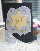 Christmas Crafts - Christmas cards with sparkle and shine