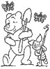 Winnie the Pooh coloring page 4 - Winnie the Pooh and Piglet