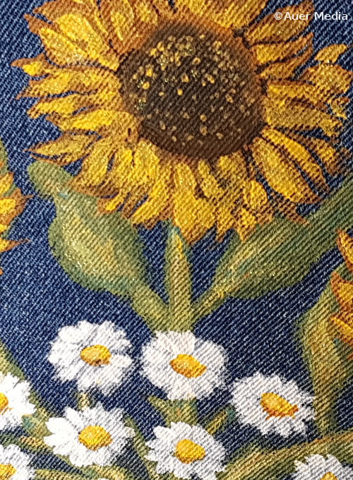 How to paint sunflowers and daisies with acrylic paint