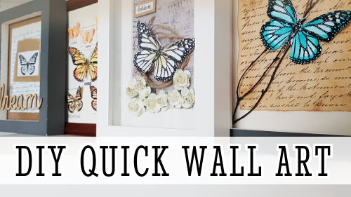 DIY Wall Art Ideas with Printable Butterflies