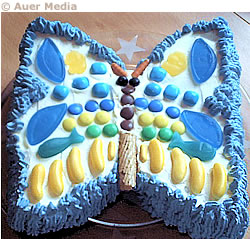 Picture: Butterfly birthday party cake